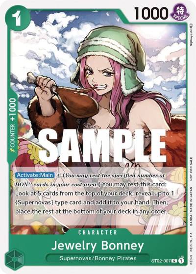 Jewelry Bonney (Tournament Pack Vol. 3) [Participant] ST02-007 One Piece Promotion Cards Card
