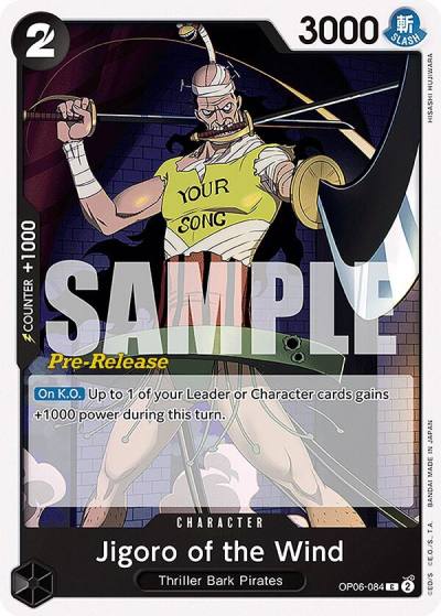 Jigoro of the Wind OP06-084 Wings of the Captain Pre-Release Cards Card