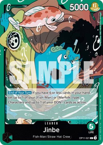 Jinbe (021) OP11-021 A Fist of Divine Speed Card