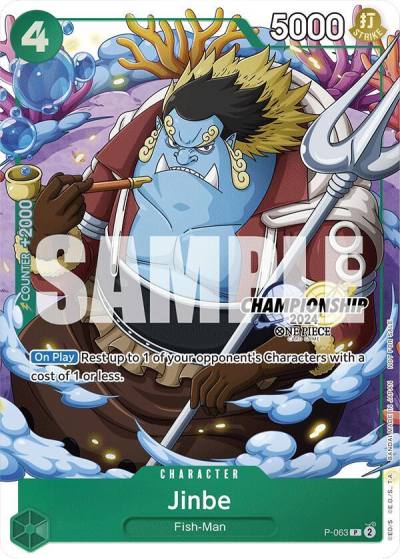 Jinbe (CS 2024 Event Pack Finalist) P-063 One Piece Promotion Cards Card