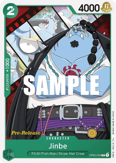 Jinbe OP02-033 Paramount War Pre-Release Cards Card