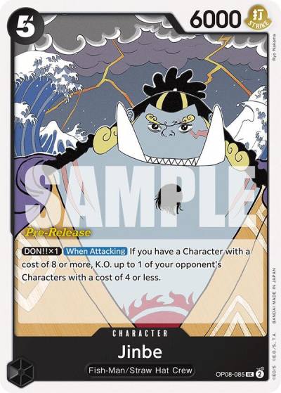 Jinbe OP08-085 Two Legends Pre-Release Cards Card