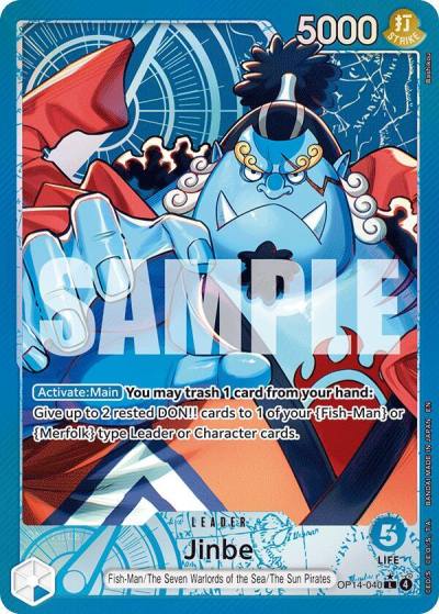 Jinbe - OP14-040 (Alternate Art) OP14-040 The Azure Sea's Seven Card