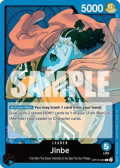 Jinbe - OP14-040 OP14-040 The Azure Sea's Seven Card