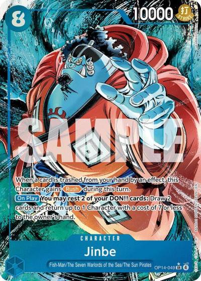 Jinbe - OP14-049 (Alternate Art) OP14-049 The Azure Sea's Seven Card