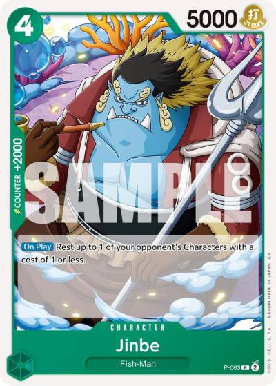 Jinbe - P-063 (Reprint) P-063 Premium Booster -The Best- Vol. 2 Card