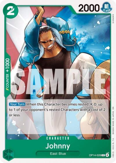 Johnny OP14-028 The Azure Sea's Seven Card