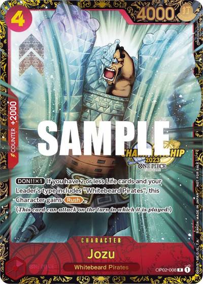 Jozu (Championship 2023) OP02-008 One Piece Promotion Cards Card