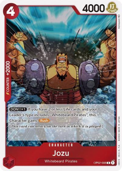 Jozu OP02-008 Paramount War Card