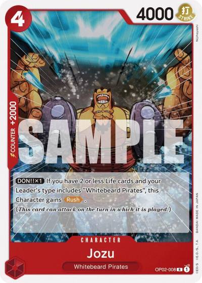 Jozu OP02-008 Starter Deck 15: RED Edward.Newgate Card