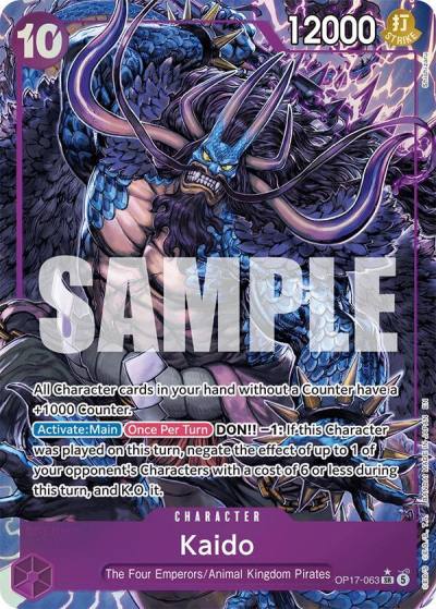 Kaido (063) (Alternate Art) OP17-063 The World's Strongest Warriors Card