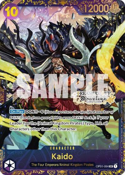 Kaido (Treasure Cup) OP01-094 One Piece Promotion Cards Card