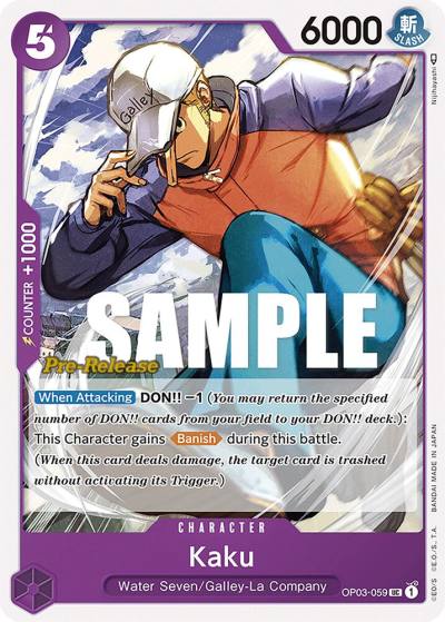 Kaku OP03-059 Pillars of Strength Pre-Release Cards Card