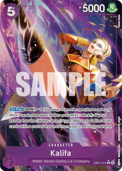 Kalifa (Alternate Art) EB01-031 Extra Booster: Memorial Collection Card