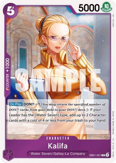 Kalifa EB01-031 Extra Booster: Memorial Collection Card