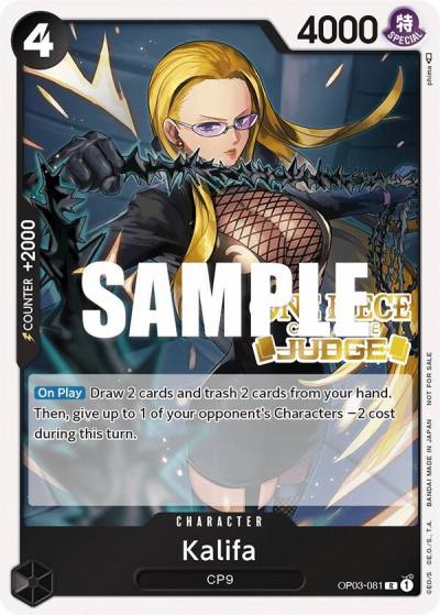 Kalifa (Judge Pack Vol. 2) OP03-081 One Piece Promotion Cards Card