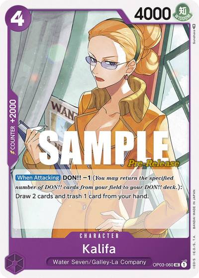 Kalifa OP03-060 Pillars of Strength Pre-Release Cards Card