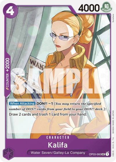 Kalifa (Reprint) OP03-060 Premium Booster -The Best- Card