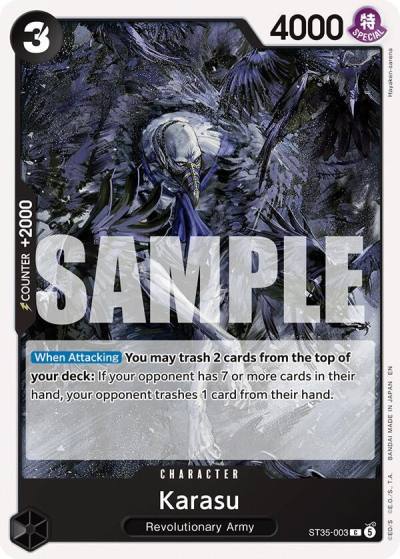 Karasu ST35-003 Starter Deck 35: RED/BLACK Sabo Card