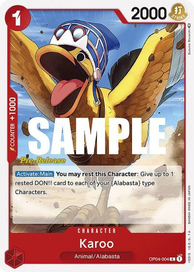 Karoo OP04-004 Kingdoms of Intrigue Pre-Release Cards Card