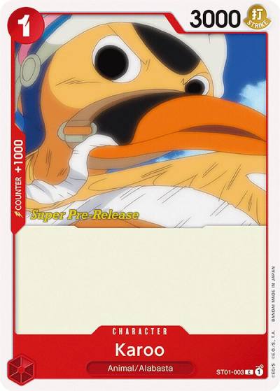Karoo ST01-003 Super Pre-Release Starter Deck 1: Straw Hat Crew Card