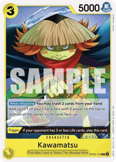 Kawamatsu (Reprint) OP06-103 Starter Deck 28: GREEN/YELLOW Yamato Card
