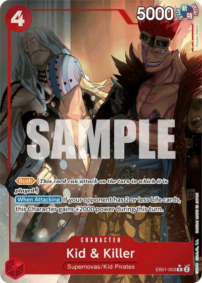 Kid & Killer (Alternate Art) EB01-003 Extra Booster: Memorial Collection Card