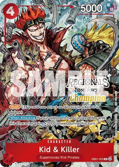 Kid & Killer (Offline Regional Champion Card Set 2025 Vol.2) EB01-003 One Piece Promotion Cards Card