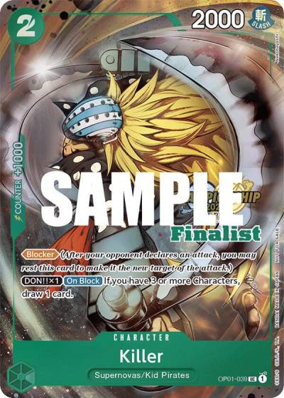 Killer (CS 2023 Top Players Pack) [Finalist] OP01-039 One Piece Promotion Cards Card