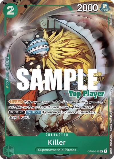 Killer (CS 2023 Top Players Pack) OP01-039 One Piece Promotion Cards Card