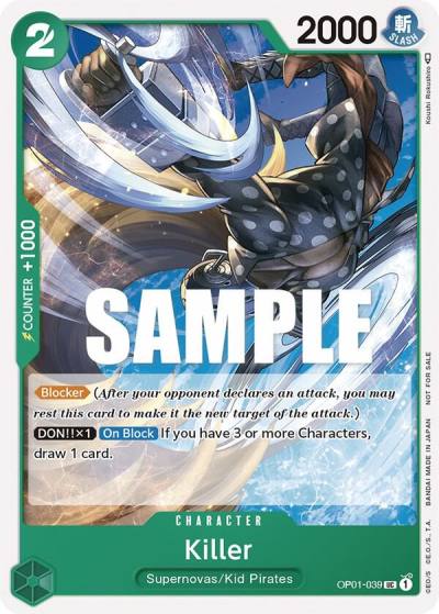 Killer (Promotion Pack 2023) OP01-039 One Piece Promotion Cards Card