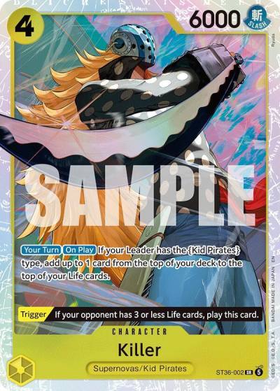 Killer ST36-002 Starter Deck 36: YELLOW Eustass"Captain"Kid Card