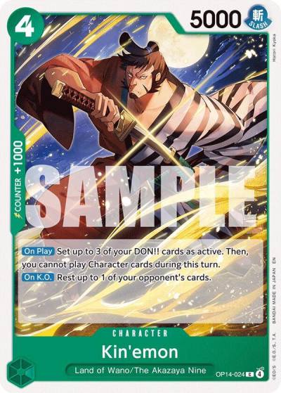 Kin'emon OP14-024 The Azure Sea's Seven Card