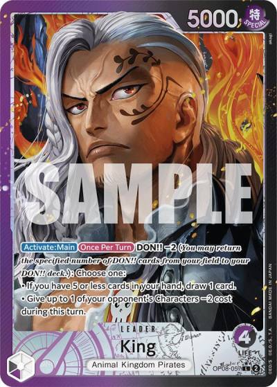 King (057) (Parallel) OP08-057 Two Legends Card