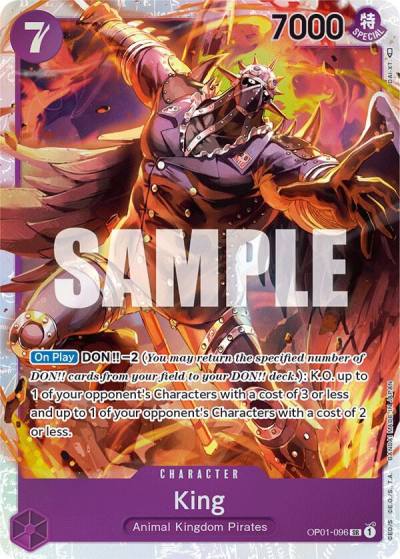 King (096) OP01-096 Romance Dawn Card