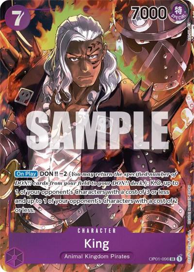 King (096) (Parallel) OP01-096 Romance Dawn Card