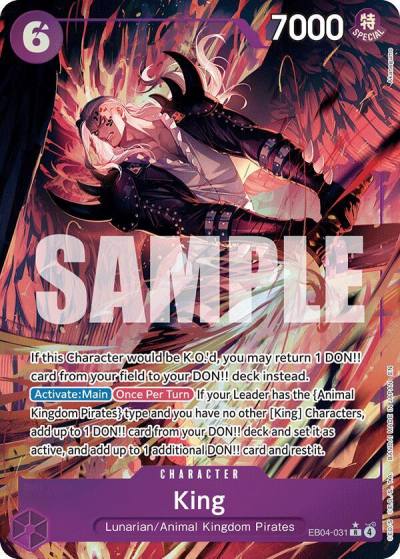 King (Alternate Art) EB04-031 The Azure Sea's Seven Card