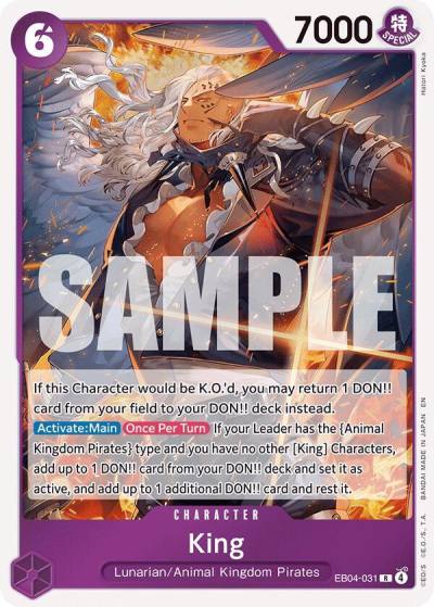 King EB04-031 The Azure Sea's Seven Card