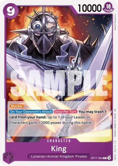 King OP17-064 The World's Strongest Warriors Card