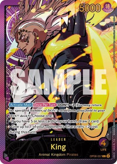King (SP) OP08-057 Extra Booster: Anime 25th Collection Card