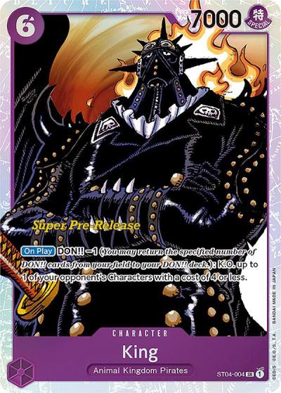 King ST04-004 Super Pre-Release Starter Deck 4: Animal Kingdom Pirates Card