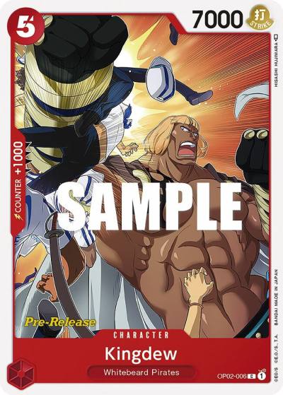 Kingdew OP02-006 Paramount War Pre-Release Cards Card