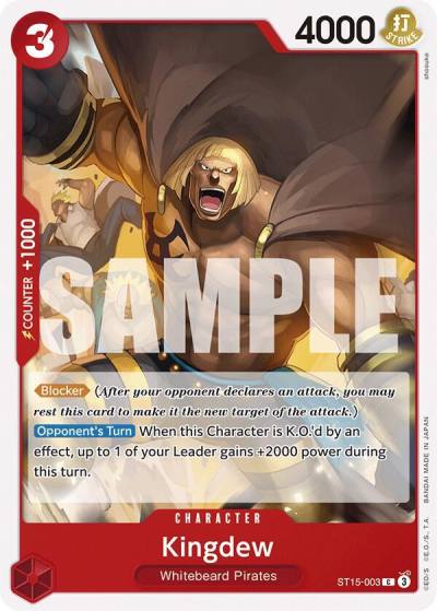 Kingdew ST15-003 Starter Deck 15: RED Edward.Newgate Card