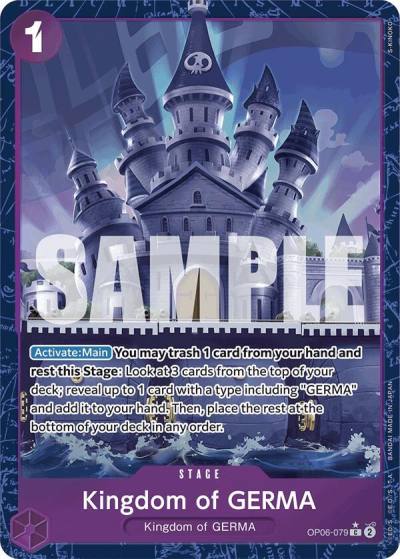 Kingdom of GERMA (Alternate Art) OP06-079 Premium Booster -The Best- Card