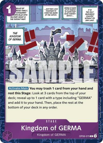 Kingdom of GERMA (Jolly Roger Foil) OP06-079 Premium Booster -The Best- Card
