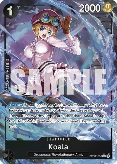 Koala (086) (Alternate Art) OP12-086 Legacy of the Master Card