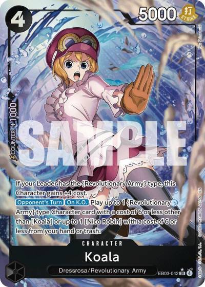 Koala (Alternate Art) EB03-042 Extra Booster: One Piece Heroines Edition Card