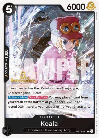 Koala OP13-081 Carrying On His Will: 3rd Anniversary Tournament Cards Card