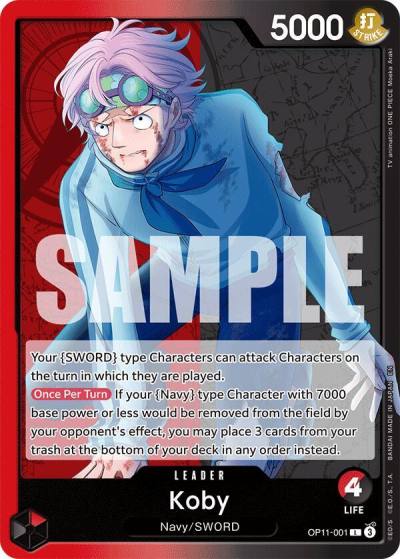 Koby (001) OP11-001 A Fist of Divine Speed Card