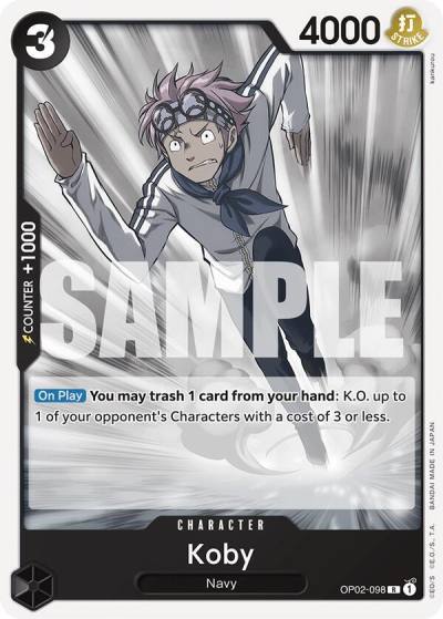 Koby OP02-098 Starter Deck 19: BLACK Smoker Card